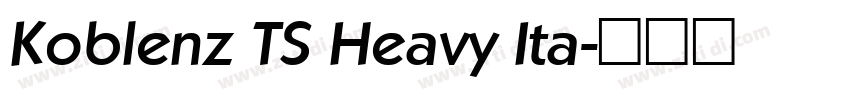Koblenz TS Heavy Ita字体转换